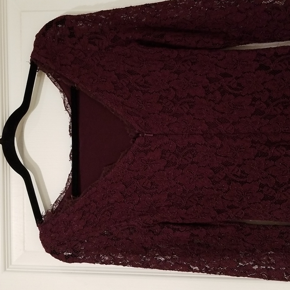 Aritzia t. Babaton Plum Rafael Long Sleeve Dress Size 2 - Picture 8 of 10